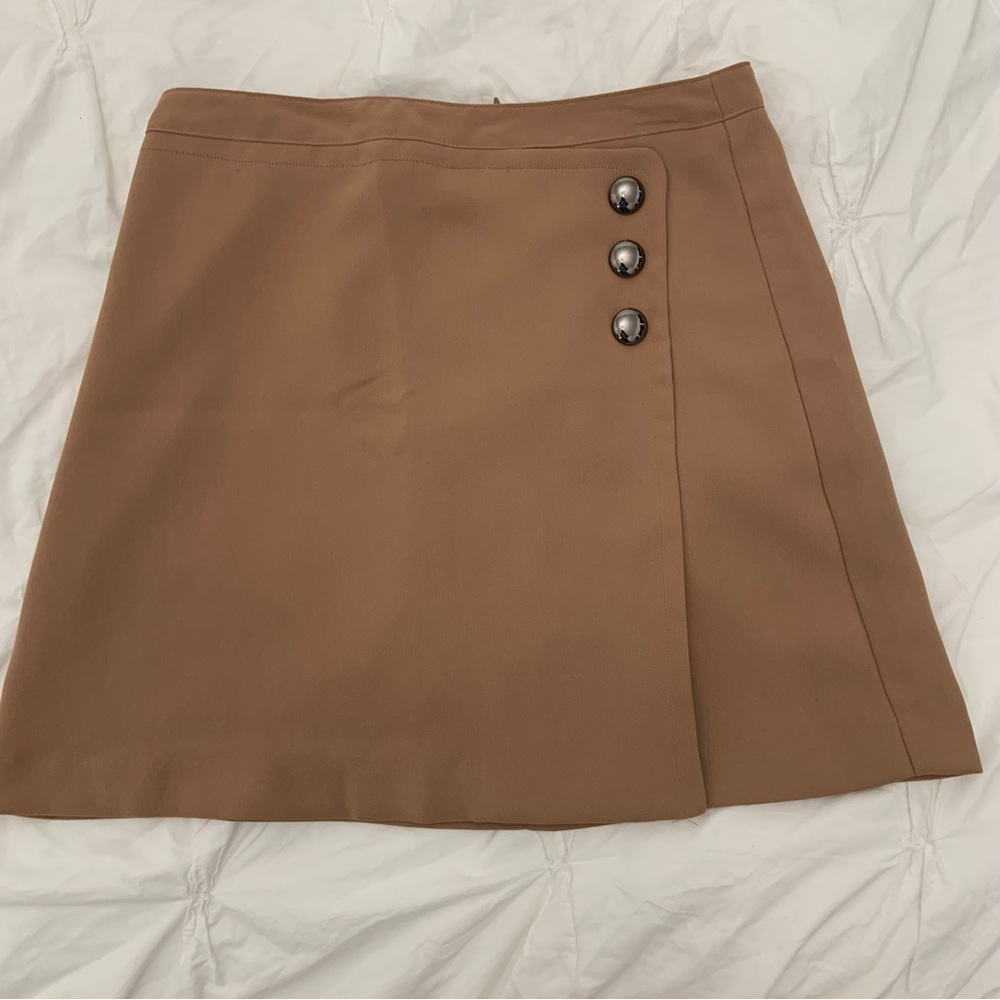 Tan Mini Skirt
